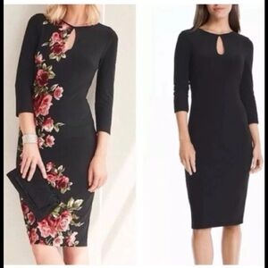 NWT WHITE HOUSE BLACK MARKET Reversible Floral Sheath Dress